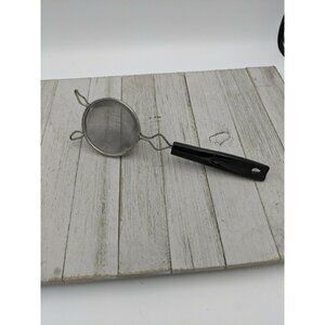 Ekco #4 Black Handle 9 1/2" Hand Held Strainer Screen Sifter 2 3/4" Basket